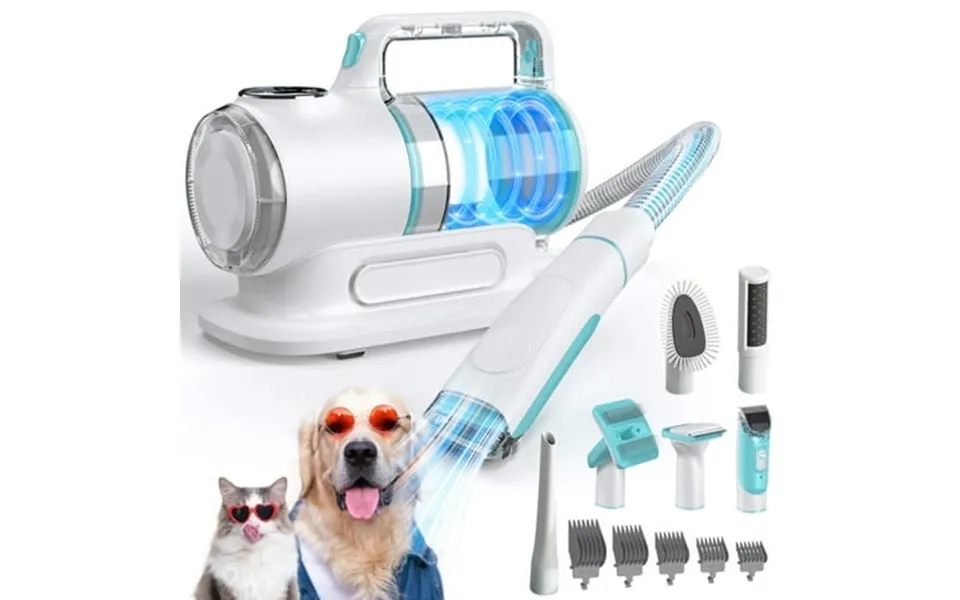 Simwal Professional 6-in-1 Dog Grooming Vacuum Kit - 11000pa High Suction & 1