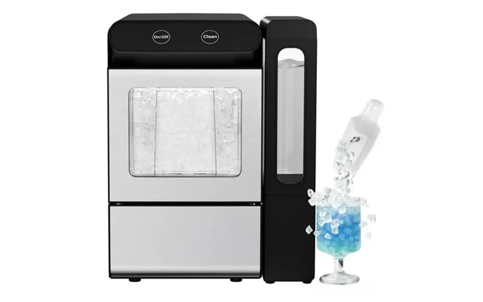 Simzlife Nugget Ice Maker With 4.3l Side Tank Self- Cleaning Countertop Ice Machine Soft Chewable Pellet Ice For Home Ki
