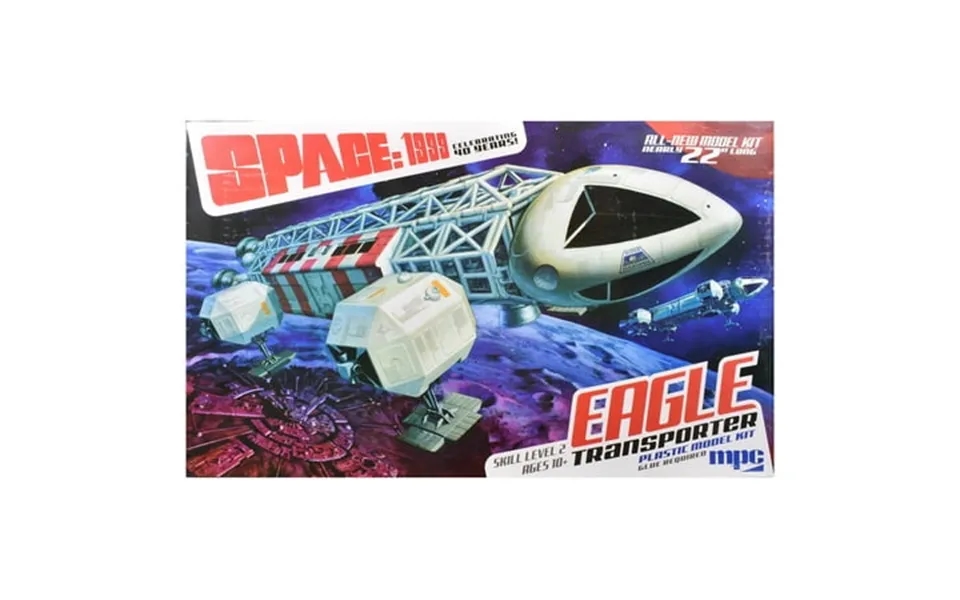 Skill 2 Model Kit Eagle Transporter Spacecraft Celebrating 40 Years Space 1999 1975-1977 Tv Series 1 48 Scale Model By M