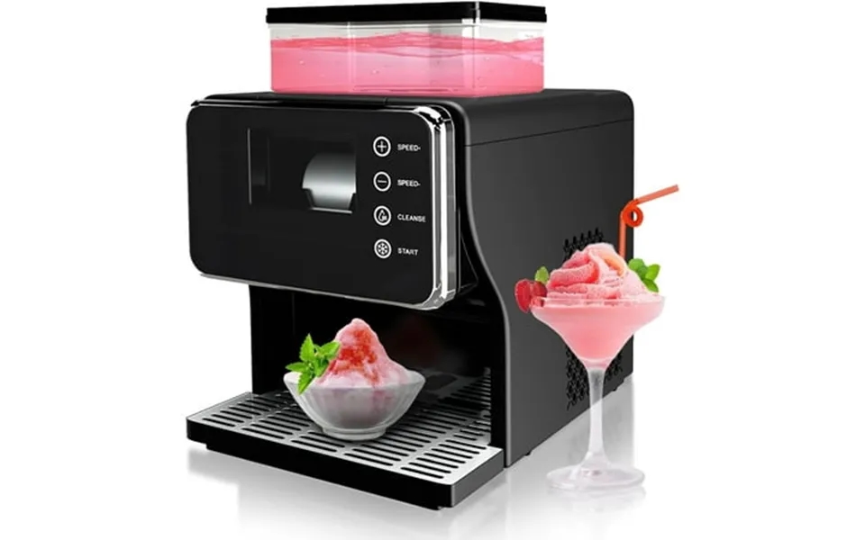 Slushie Machines Portable Shaved Ice Machine With Rapid Cooling And Food Grade Stainless Steel Material Adjustable Snowf