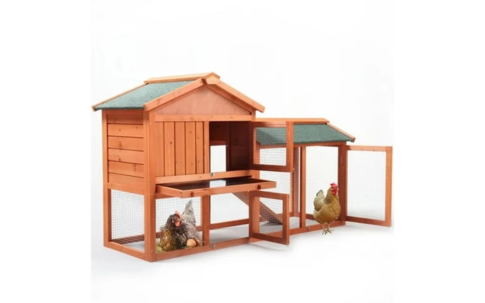 Small Chicken Coop For Outside Seizeen 61 Rabbit Hutch Duck House Wooden Pet Cage With Lockable Doors Waterproof Roof St