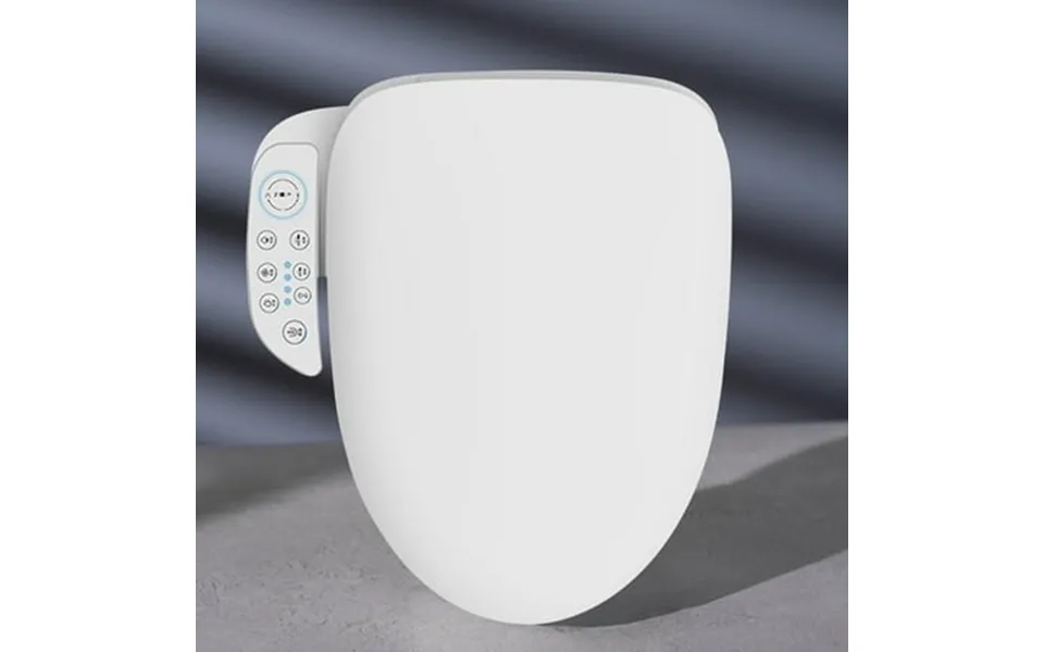 Smart Bidet Toilet Seat With Heated Seat Electronic Bidet Seat With One-key Knob Side Panel Warm Water Air Dryer Nightli