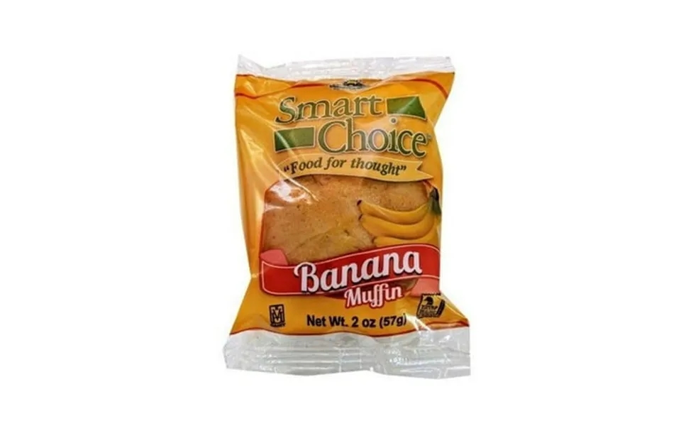 Smart Choice Whole Grain Banana Muffins 2 Ounce -- 96 Per Case