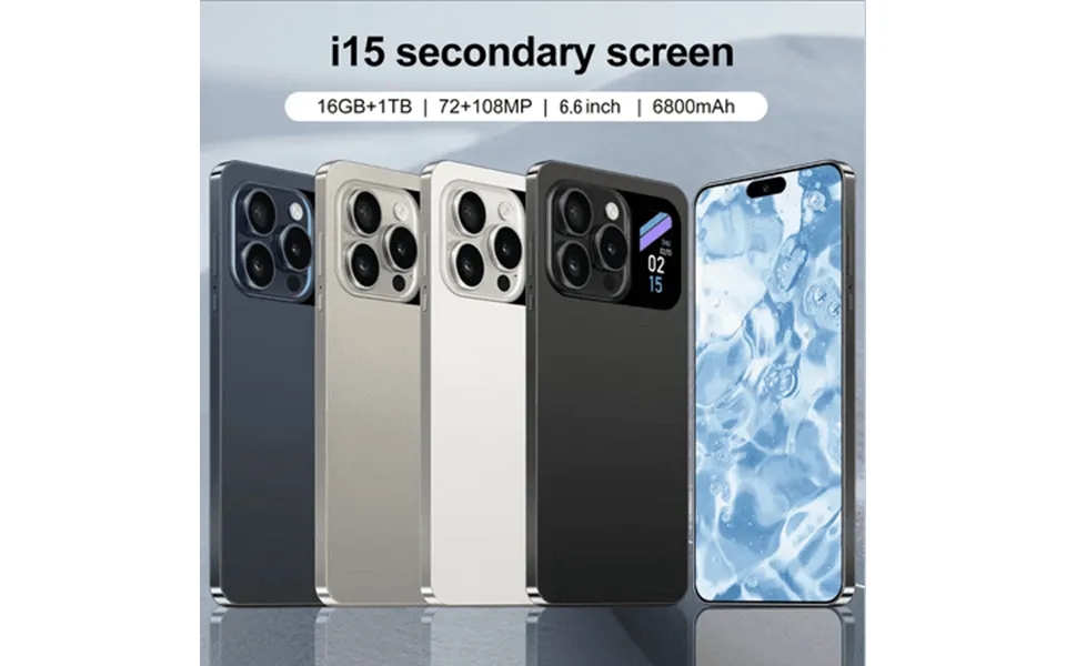 Smartphone 6.6 Hd Screen Phone 5g Android13 Phone 16g 1t Dual Sim Phone 108mp 6800mah