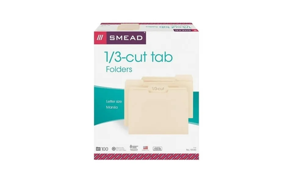 Smead 1 3 Cut Tab Manila File Folders