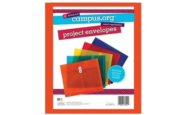 Smead Project Envelope 1-1 4 Expansion String-tie Closure Side Load Letter Size 5 Per Pack 89519 product image