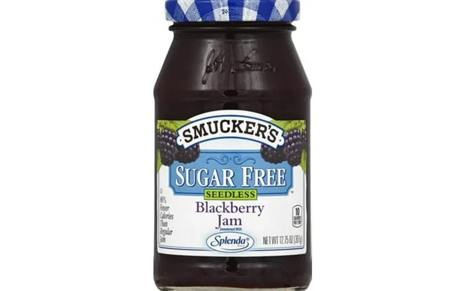 Smucker S Sugar Free Seedless Blackberry Jam 12.7500-ounce Pack Of 6