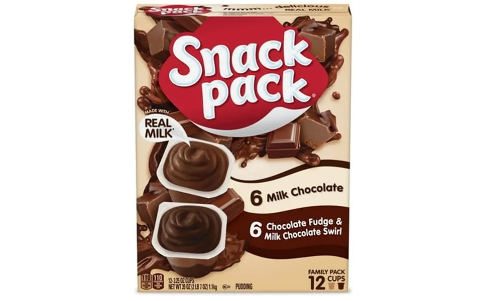 Snack Pack Milk Chocolate And Chocolate Fudge & Milk Chocolate Pudding 3