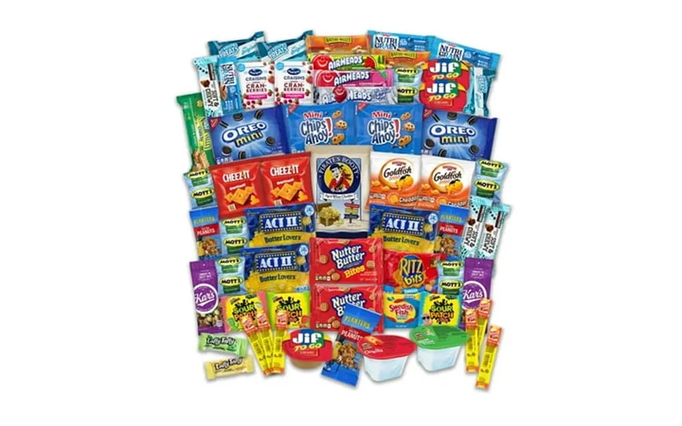 Snacks Variety Pack For Adults Kids Nsd3 Students - 60 Sweet And Salty