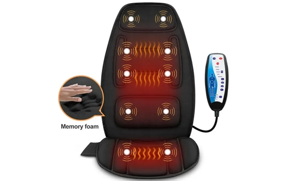 Snailax Motors Massage Seat Cushion With Heating Back Massager Chair Pad Vibrtion Car Massage Fathers Day Gifts