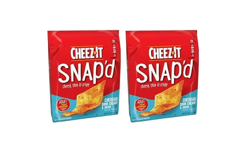 Snap D Cheese Cracker Chips Thin Crisps Lunch Snacks Cheddar Sour Cream And Onion 45oz Case 6 Bags Pack Of 2