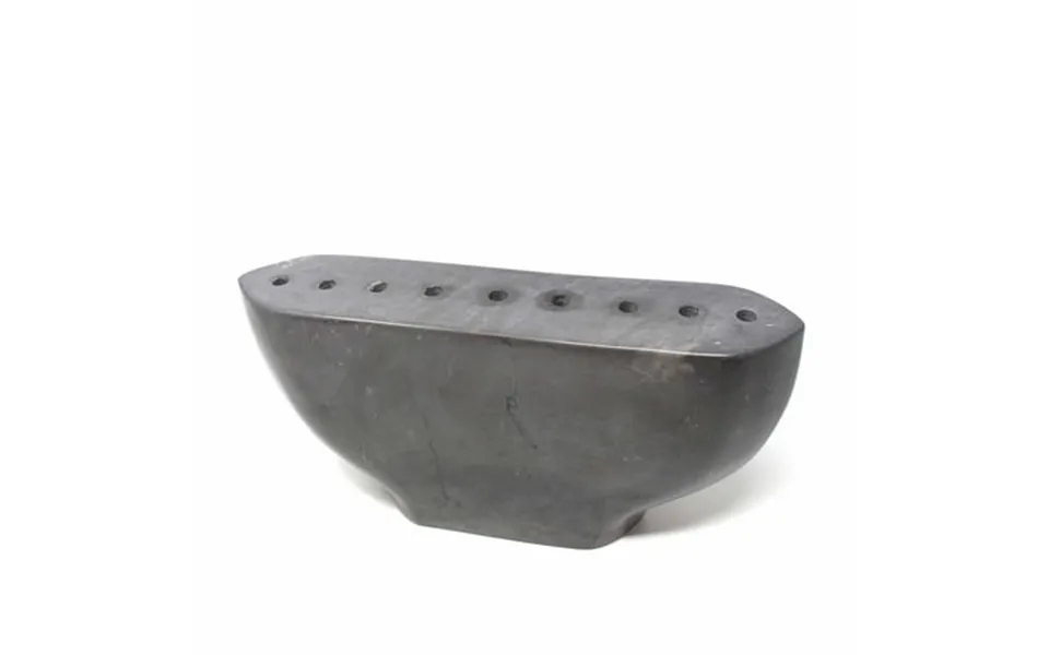 Soapstone Black Menorah Smolart