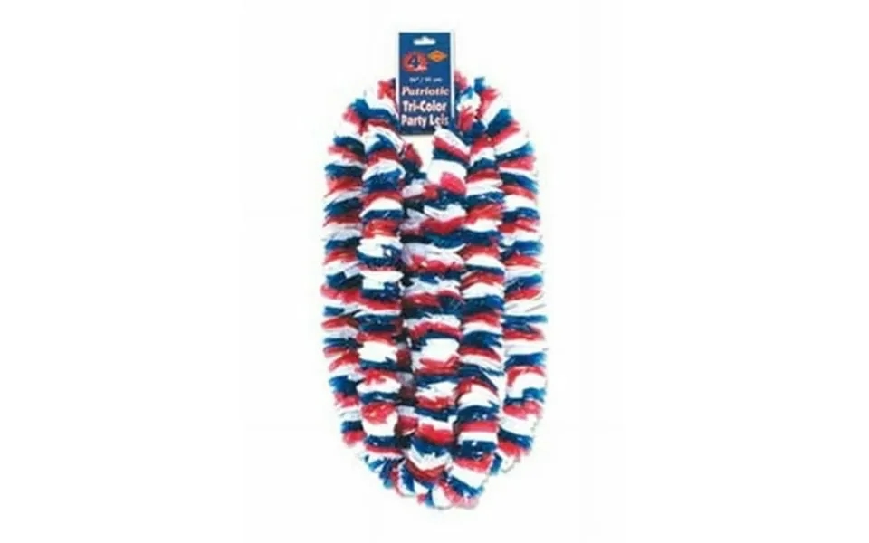 Soft-twist Patriotic Poly Leis- Pack Of 100