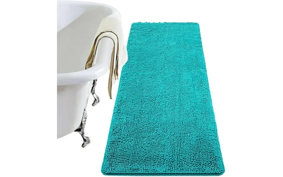 Softlife Luxury Soft Bathroom Non-slip Rug Shaggy Bath Mat 24 X36 Teal Blue