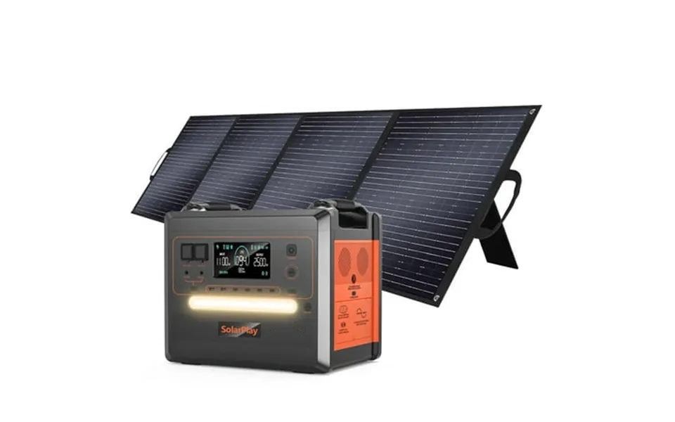 Solarplay Portable Power Station 2500w 2304wh Large Capacity Solar Generator With 200w Solar Panel 4 Ac Outlets 5000w Pe
