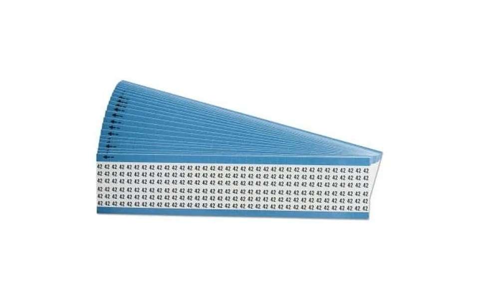 Solid Numbers Wire Marker Cards 42 Black On White