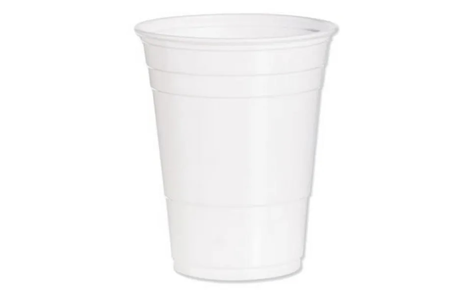 Solo Party Plastic Cold Drink Cups 16-18 Oz White 50 Bag 1000 Carton Qty 1000