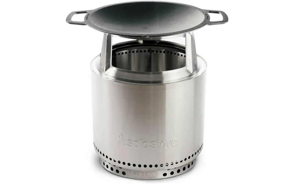 Solo Stove Bonfire Cast Iron Wok Cooking Bundle 2.0 Portable Smokeless Fire Pit Stand Woktop & Hub Wood Burning Removabl