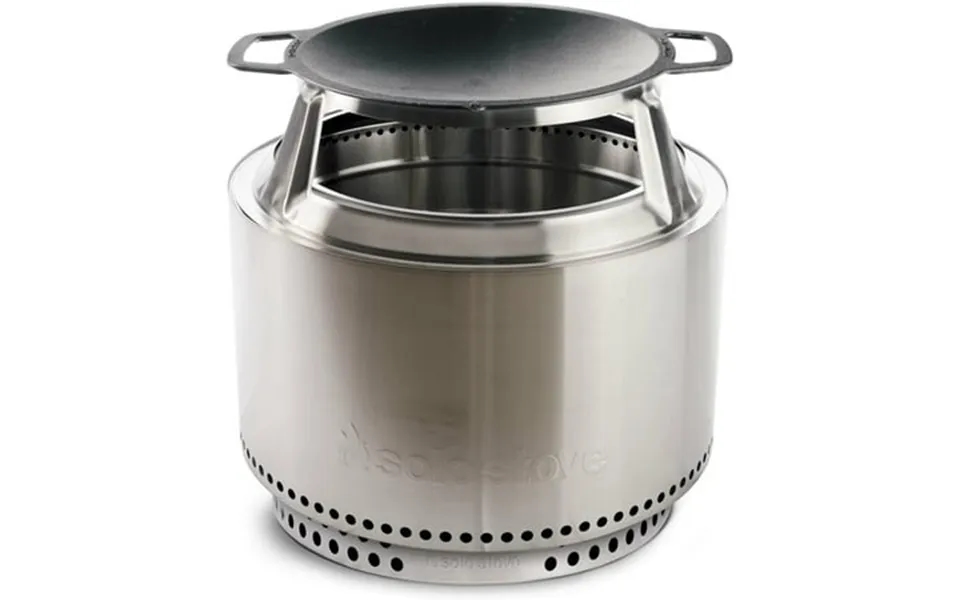 Solo Stove Yukon Cast Iron Wok Cooking Bundle 2.0 Portable Smokeless Fire Pit Stand Woktop & Hub Wood Burning Removable