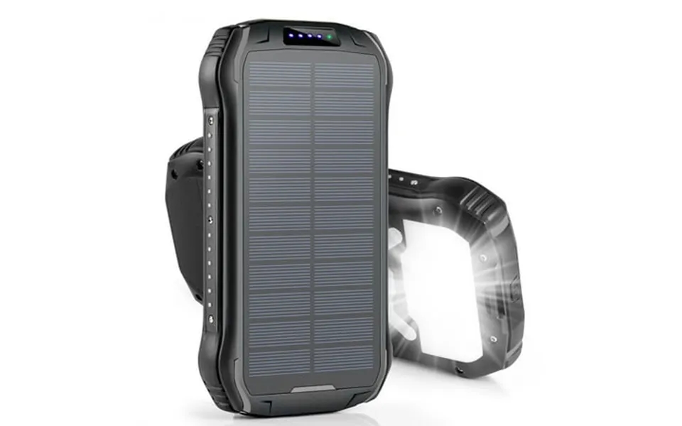 Soltac Solar Power Bank 26800mah Portable Solar Phone Charger With 3 Charging Ports & Qi Wireless Charging - Waterproof