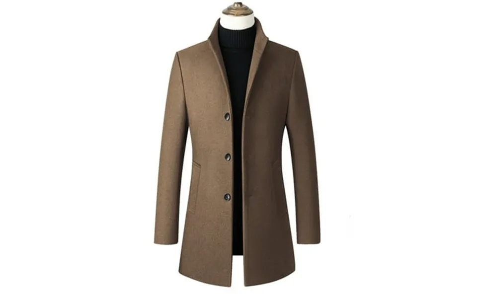 Somuwie Clearance Autumn And Winter Business Double Collar Button Lapel Mid-length Coat Suit Jacket