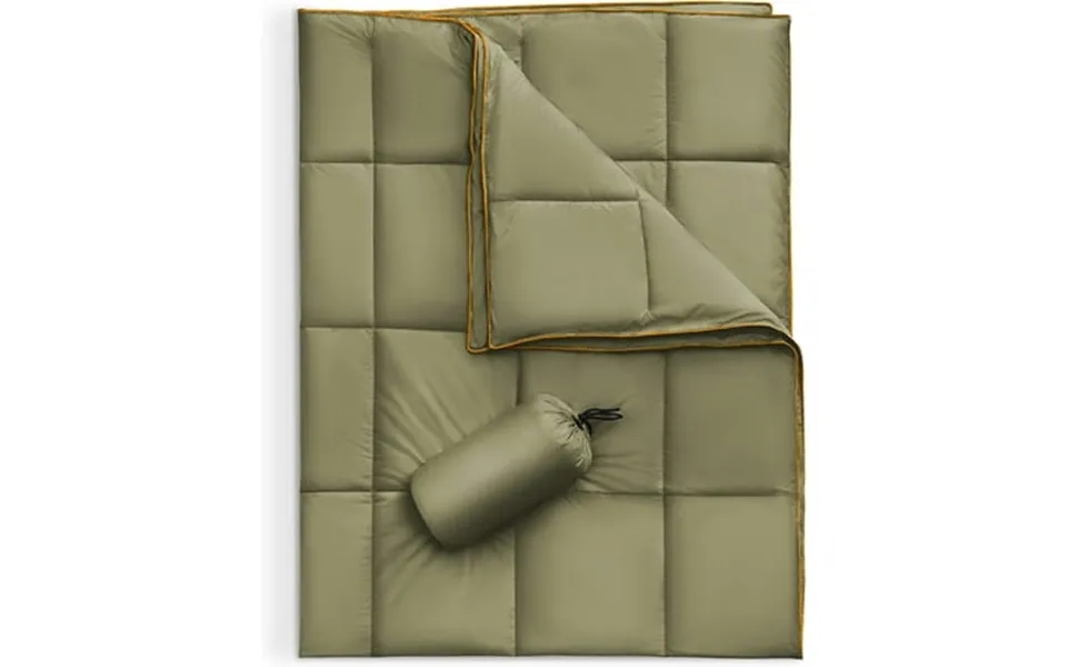 Sonive Down Alternative Throw Blanket Outdoor Camping Water-resistant Ultra Warm Lightweight Packable 1 Adult 56*80 Inch