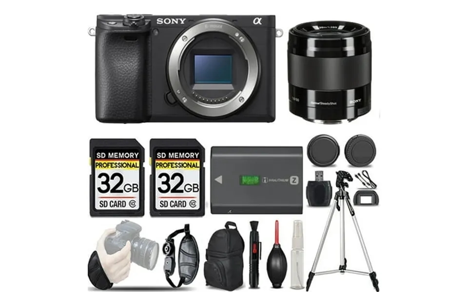 Sony A6400 Mirrorless Camera 50mm F 1.8 Oss Lens Black -loaded Kit