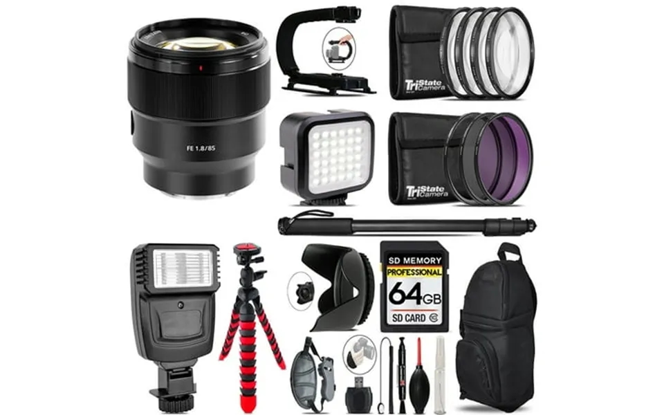 Sony Fe 85mm F 1.8 Lens - Video Kit Flash