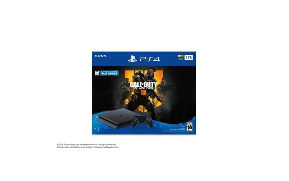 Sony Playstation 4 1tb Slim System W Call Of Duty Black Ops 4 3003223