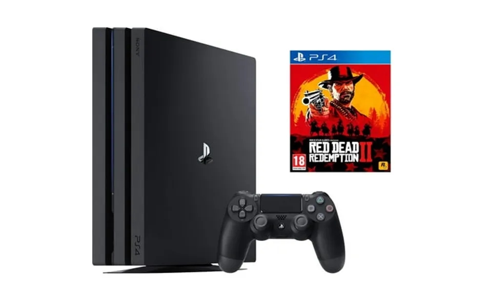Sony Playstation 4 Pro 1tb With Red Dead Redemption 2 Bundle Jet Black