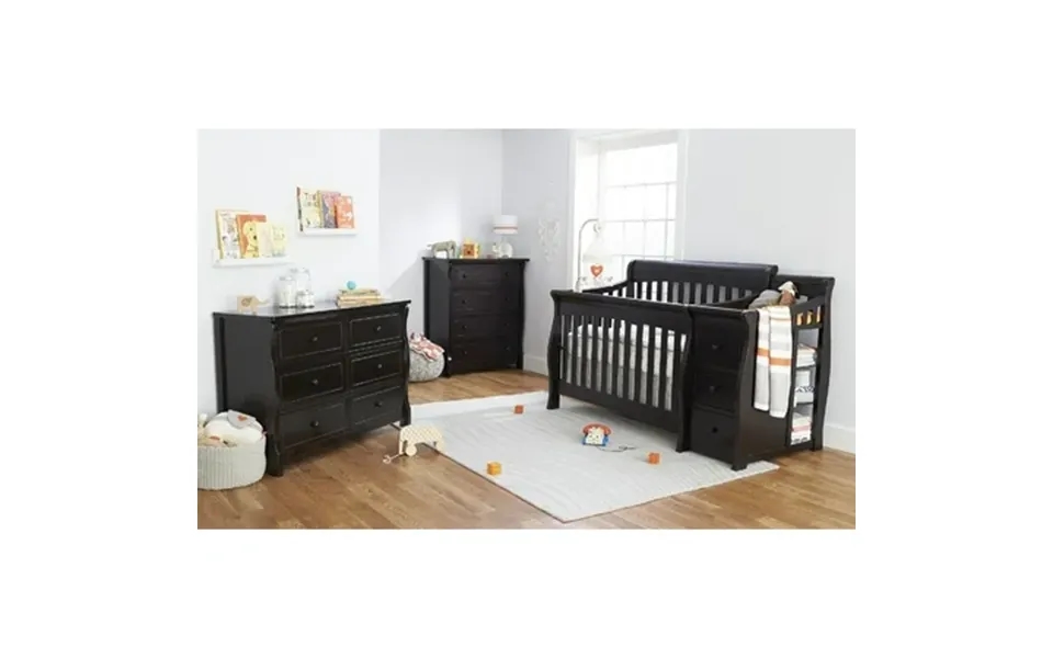 Sorelle Princeton Elite 4 In 1 Crib And Changer - Espresso