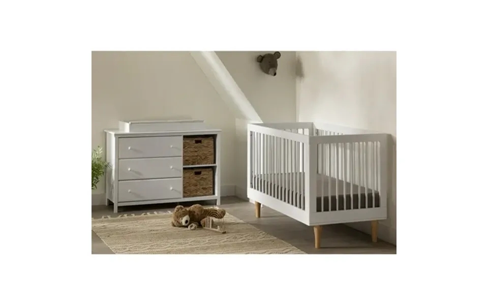 South Shore Cotton Candy Coastal Changing Table White