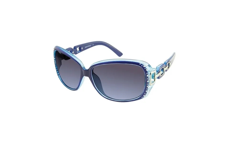 Southpole Women S 1017sp Rhinestone Uv400 Protective Rectangular Fashion Sunglasses 62mm