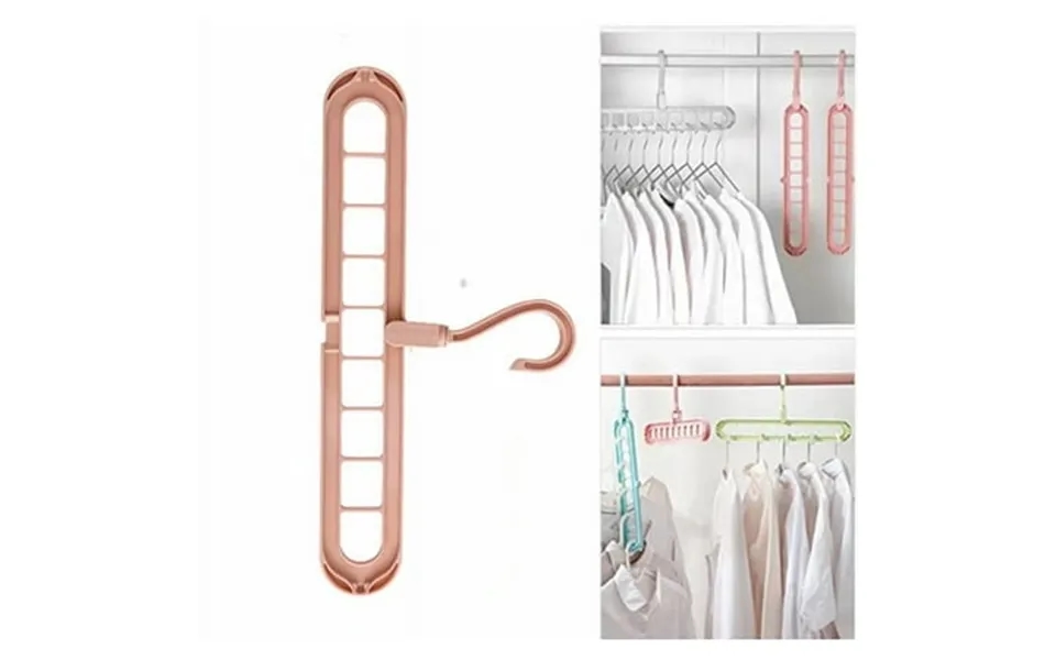 Space Saving Hanger Closet Organizers And Storage With 9 Holes Smart Closet Organizer Premium Wardrobe Clothing Cascadin