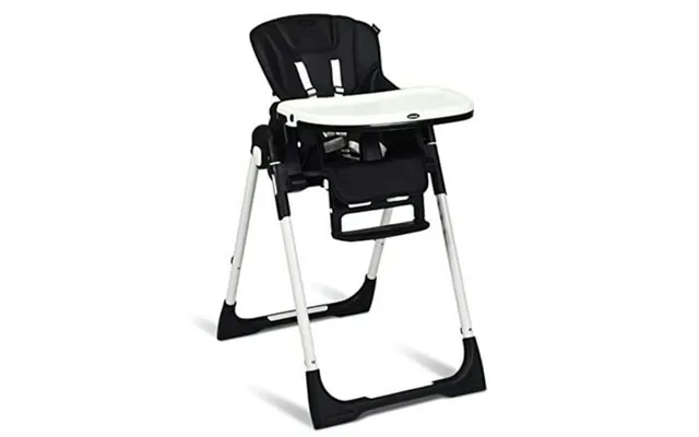 Spaco Foldable High Chair With Multiple Adjustable Backrest-black Compact And Portable High Chair Foldable High Chair Hi product image
