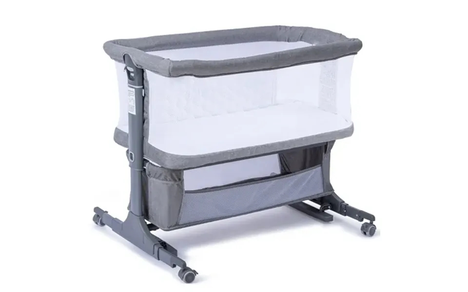 Spanspace 5-in-1 Baby Bassinet Bedside Sleeper With Mosquito Net 6-height Adjustable Foldable Travel Crib Breathable 3d