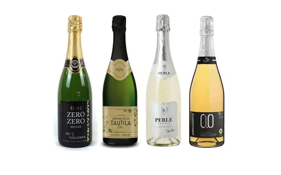 Sparkling Wine Sampler - Four 4 Non-alcoholic Wines 750ml Each
