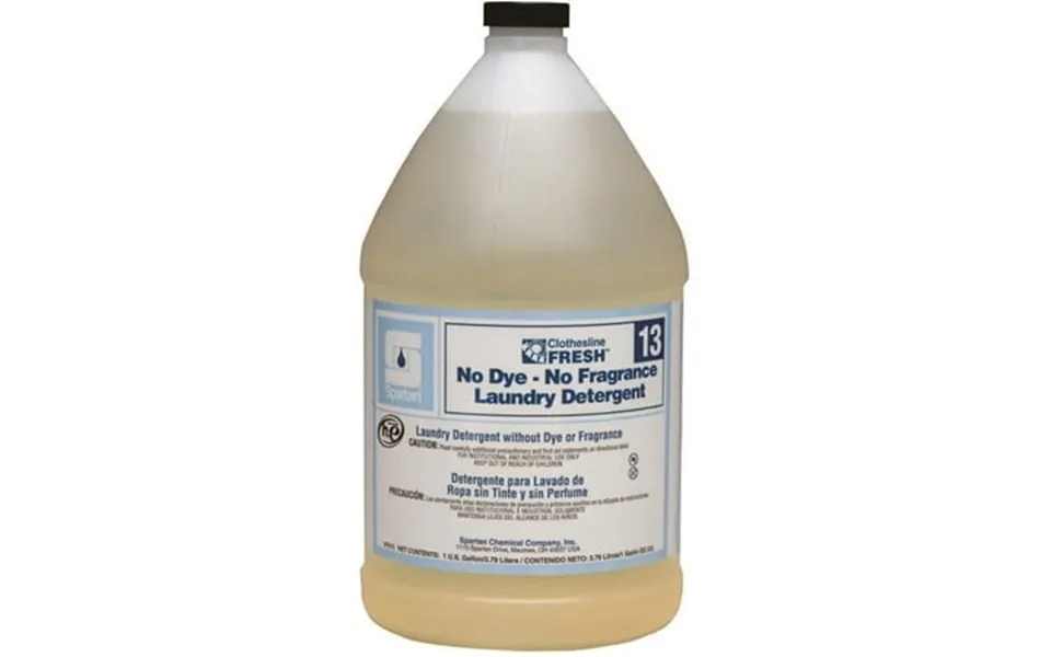 Spartan Chemical Co. 701304 Clothesline Fresh 1 Gallon No Dye-no Fragrance Laundry Detergent