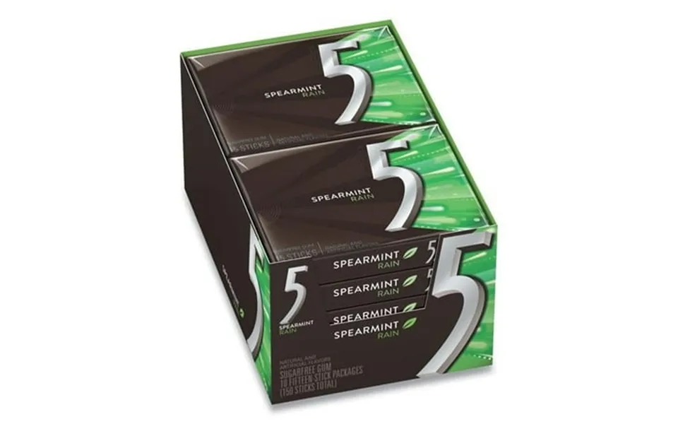Spearmint Rain Candy - 15 Sticks Per Pack