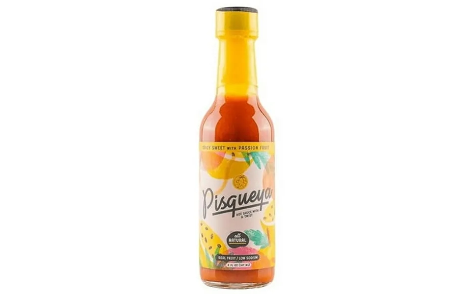 Spicy Sweet Passion Fruit By Pisqueya Mild Heat Hot Sauce With Flavors Of Passion Fruit Chili Peppers & Garlic Made With