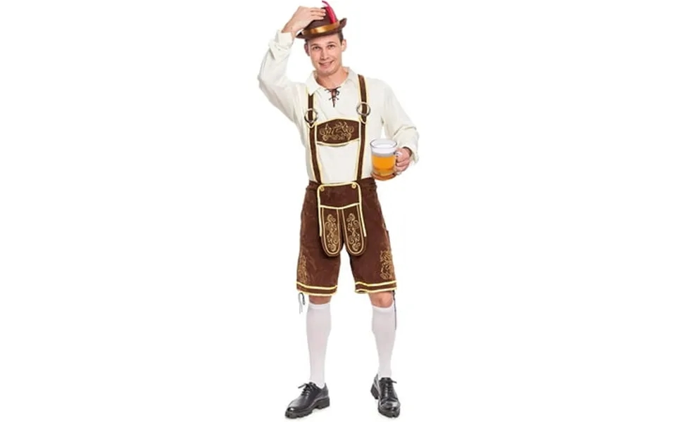 Spooktacular Creation Men German Bavarian Oktoberfest Costume Set For Halloween Dress Up Party And Beer Festival Size Xl