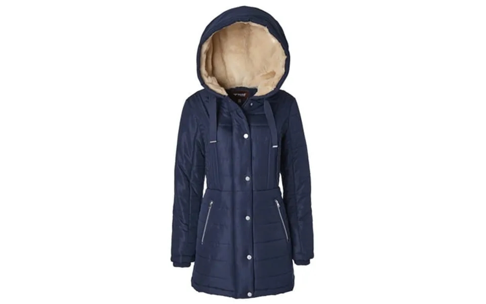 Sportoli Winter Coats For Women Hooded Quilted Puffer Jacket With Faux Fur Collar - Stormy Night 3x