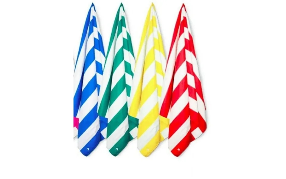 Springfield Linen 4 Pack 30 X60 Cabana Stripe Beach Towels Blue