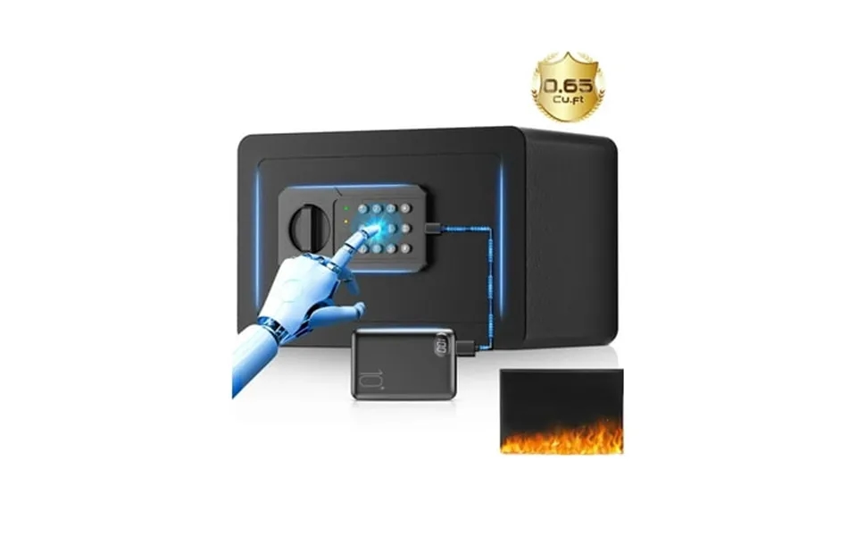 Srwtrchry 0.65 Cu.ft Personal Safe Boxes Home Safe With Password Unlock And Security Alarm Program Floor Safe With Large