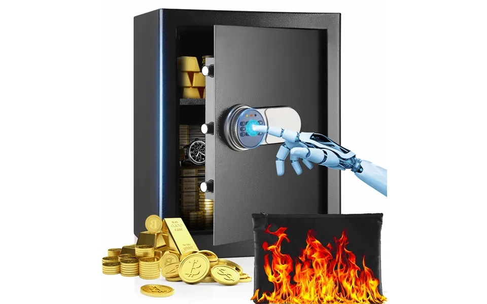 Srwtrchry 2.0 Cu.ft. Safe With Newer External Power Keypad And Alarm System Fire And Water Resistant Safe For Family And