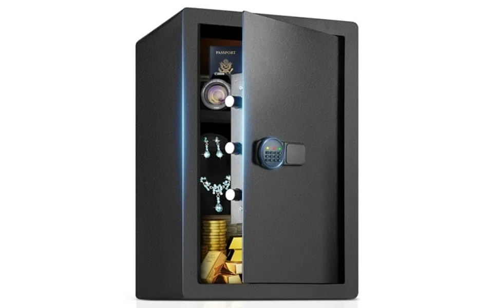 Srwtrchry 3.8 Cu Ft Large Safe Box Home Safe With Digital Keypad And Deposit Slot & Alarm System Money Safe With Mute Fu