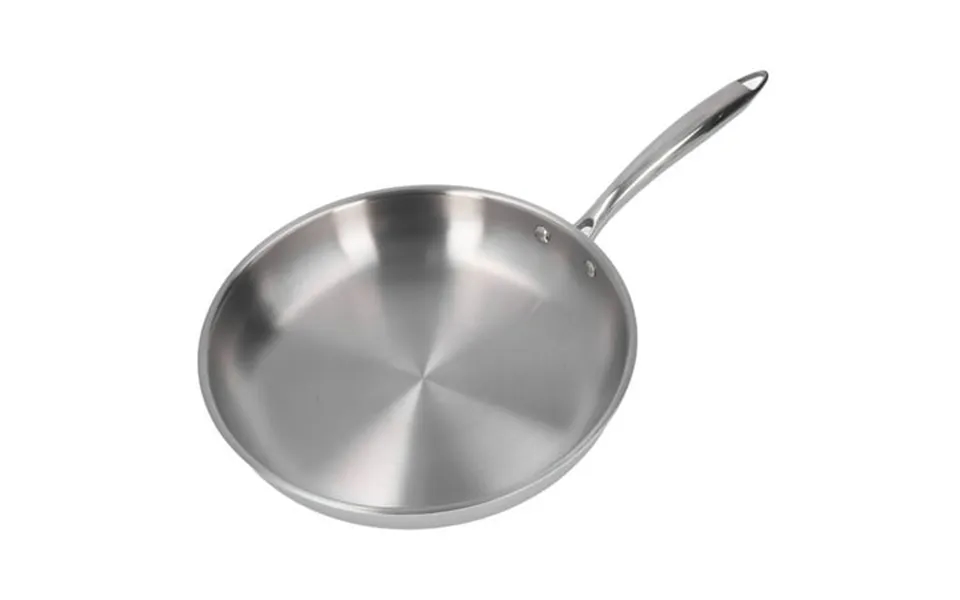 Stainless Steel Frying Pan Thickened 304 Stainless Steel Uncoated 3 Layers Stainless Steel Skillet For Omelette Cooking