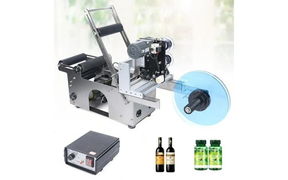 Stainless Steel Semi-automatic Round Bottle Labeling Machine 100w Production Date Marking Machine