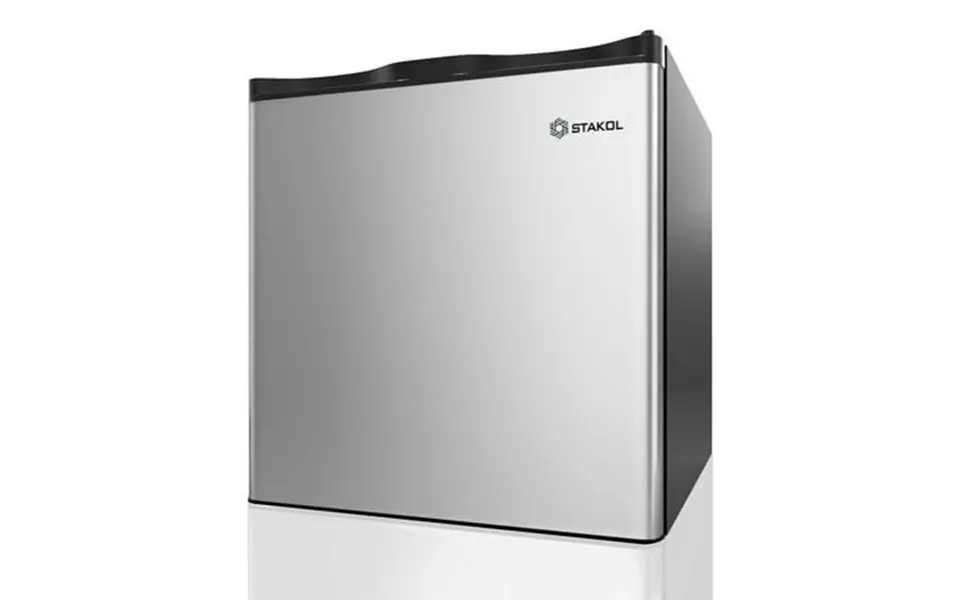 Stakol 1.1 Cu.ft. Compact Single Door Mini Upright Freezer W Stainless Steel Door Dorm
