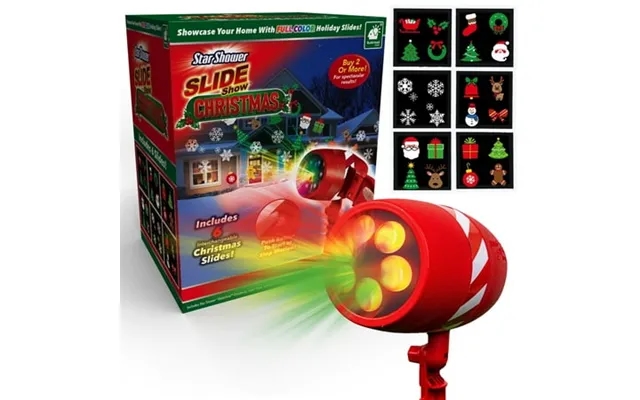 Star Shower Christmas Slide Show Led Holiday Projector As-seen-on-tv product image